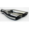 Unbranded Exhaust Tip 3.00 Inlet 3.50 Dual Outlet 18.00 LongWDSW350018