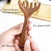 Wooden Gua Sha Manual Massage Board Hair Comb, Facial Scalp