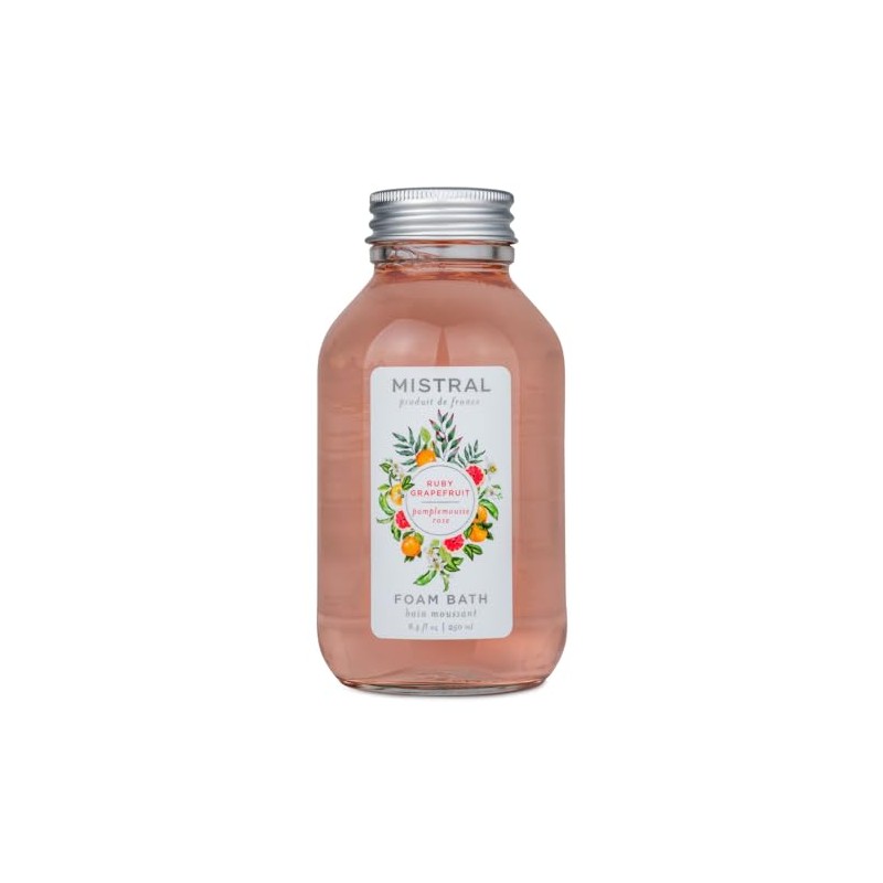 Mistral Ruby Grapefruit Foam Bath, Organic Chamomile, 8.4 fl oz