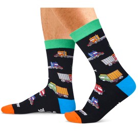Zmart Cool Truck Driver Gifts for Men - Trucking Gifts for Men Women, Gifts for Truck Guys Owners, Funny Novelty Men Women Truck Socks Stocking Stuffers