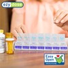 EZY DOSE Weekly (7-day) Push Button Pill Organizer and Planner