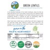 Clear Creek Bulk Green Lentils, 18 LBS