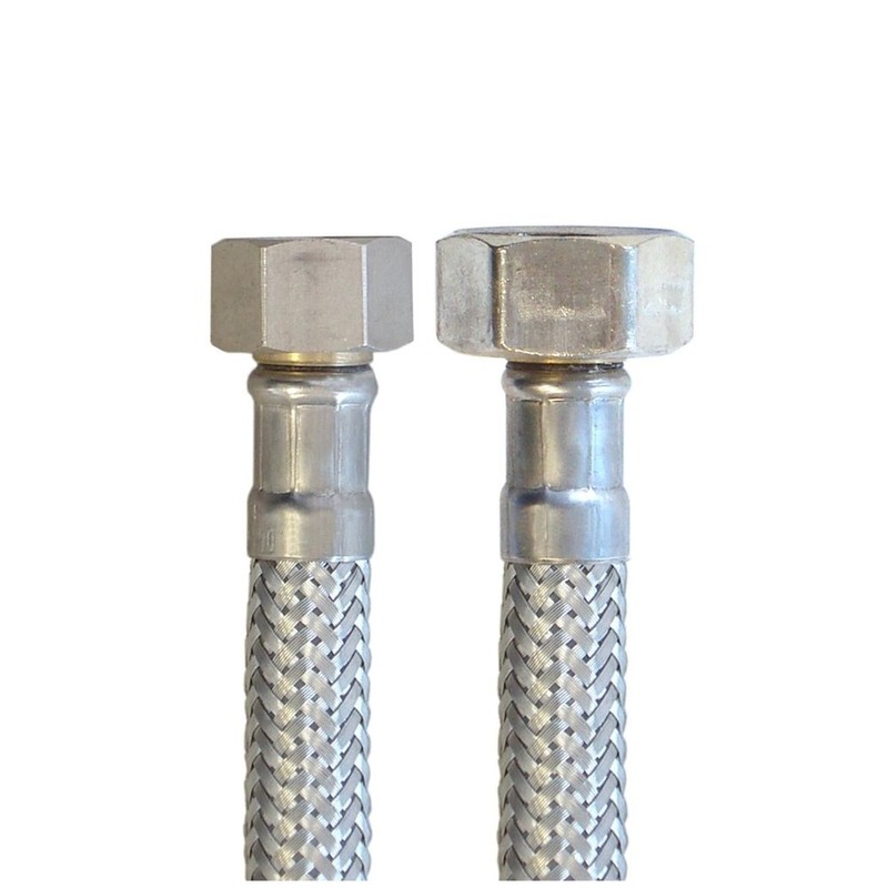 Reinforced hose 3/8 inch nut x 1/2 inch nut, drinking