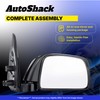 AutoShack Driver Mirror Power Black Textured Non-Heated Non-Folding Replacement for