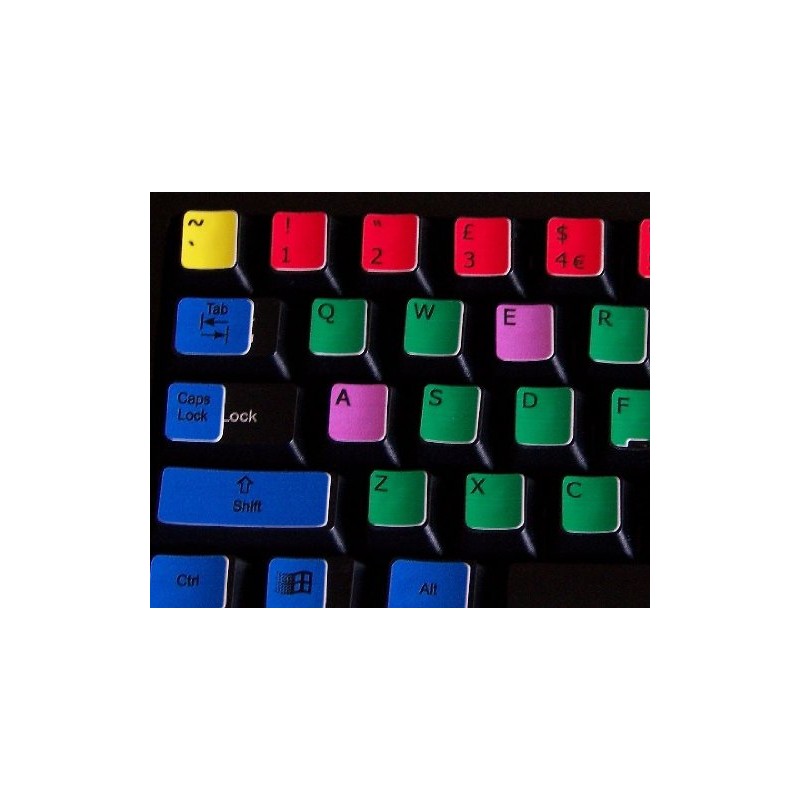Learning English US Colored PC Keyboard Decals