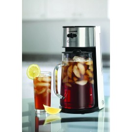 Capresso Ice Tea Maker 80 oz W/ Glass Pitcher - Stainless