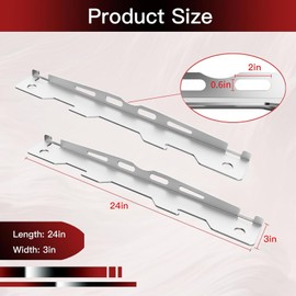 LCGP Wheel Alignment Tool Plates 2 Pack Toe Alignment Tool with 2 Measuring Tapes Provide Accurate Alignment Suitable for Jeep、Truck、SUV and Vehicle Silver