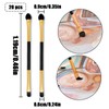 TEAONE 2 in 1 Eyeshadow Brush, 20 PCS Double Sided