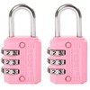 RESET-071 3-Digit Combination Padlock, Compact Resettable Lock for Mini Locker,