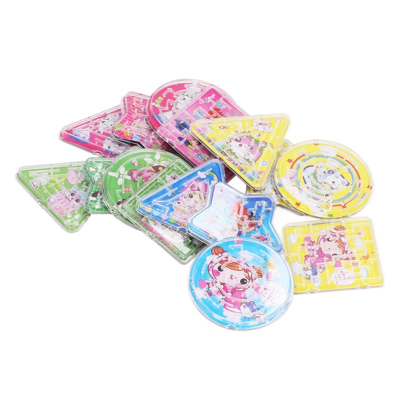 60pcs Balanced Ball Maze Toys Mini Maze Puzzle Games Palm