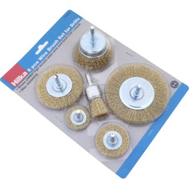 Hilka 51960250 6 pce Wire Brush Set for Drills