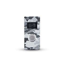 MightySkins Carbon Fiber Skin Compatible with Ring Video Doorbell (2nd Generation) - Gray Camouflage | Protective, Durable Textured Carbon Fiber Finish | Easy to Apply