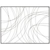 Vassa 39 1/2" High Black Wire Rectangular Metal Wall Art