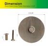 Door Knob Cover Plate, 2-5/8" Deadbolt Door Hole Cover, Solid
