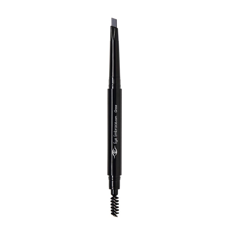 Eye Embrace Grace: Medium Gray Eyebrow Pencil – Waterproof, Double-Ended