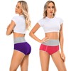 MISSWHO Plus Size High Waisted Cotton Womens Soft Postpartum Underwear