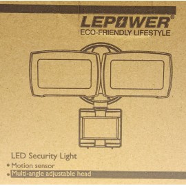 LEPOWER YY01A BR Motion Activated Light 120 VAC 28 Watt LED