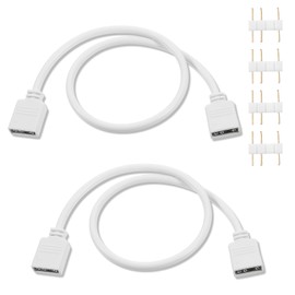 2Pcs 1-to-1 Female to Female ARGB Splitter Cables, ARGB Extension Cable, 3-Pin Extension Connector Wire, Addressable RGB Adapter Cable for Extend PC Computer ARGBFans or LED Strips（11.8IN/30CM）