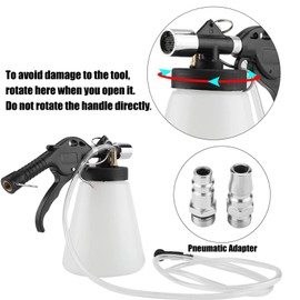 Purgador de frenos de aire, kit de cambio de fluido de purga de purga de frenos para automóviles de plástico + metal Juego de herramientas neumáticas de vacío para garaje de aire 90-120PSI