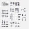 205 PCS/SET SHLPDFM SBC Chevy Engine Bolts Kit Stainless Small