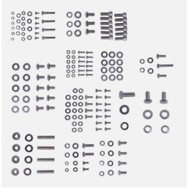 205 PCS/SET SHLPDFM SBC Chevy Engine Bolts Kit Stainless Small Block Chevy 265 283 305 327 350 400 Hex Bolt KIT