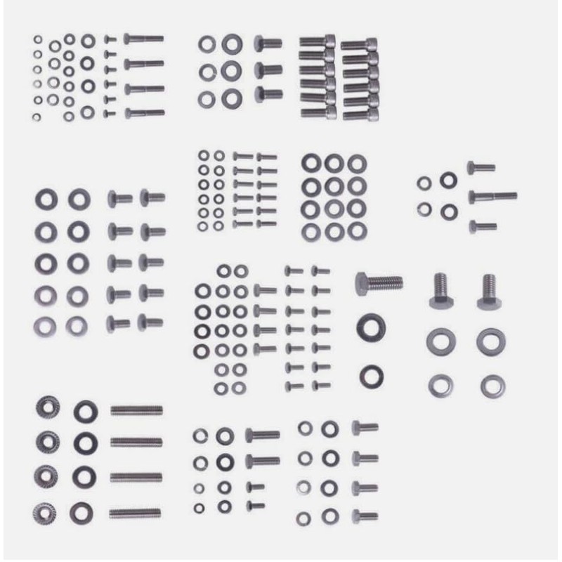 205 PCS/SET SHLPDFM SBC Chevy Engine Bolts Kit Stainless Small