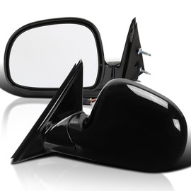 Spec-D Tuning Glossy Black Power Side Mirrors Compatible with 1994-2001 Chevy S10, Left+Right Pair