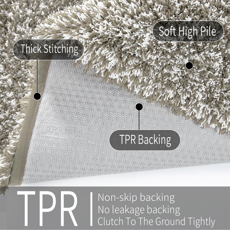 Yimobra Bathroom Rugs Non Slip Washable 24x17, Ultra Soft and