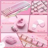 YUNZII C98 Cute Wireless Mechanical Keyboard(Pink Mao, Candy Switch)