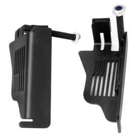 Steel Front Foot Pegs Rest Pedal Compatible with 2007-2021 Jeep Wrangler JK JKU JL JLU Unlimited 2-Door / 4-Door Exterior Door Hinge -2pcs