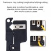 TXWTXPJ-2Pack Fiber Optic Cutter Tool Coaxial Cable Stripper Fiber Optical