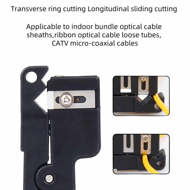 TXWTXPJ-2Pack Fiber Optic Cutter Tool Coaxial Cable Stripper Fiber Optical