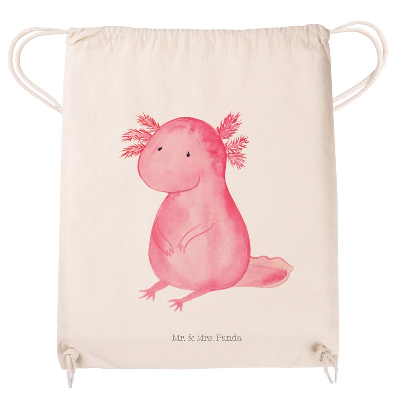 Mr. & Mrs. Panda Axolotl Sports Bag, White