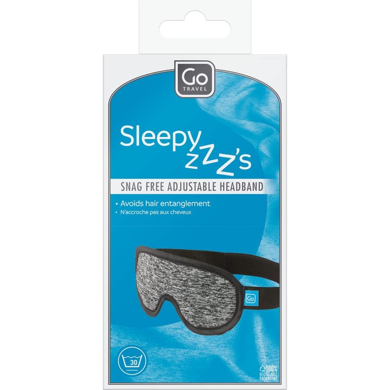Go Travel Sleepy ZZZ's Luxury Eye Mask, Blue