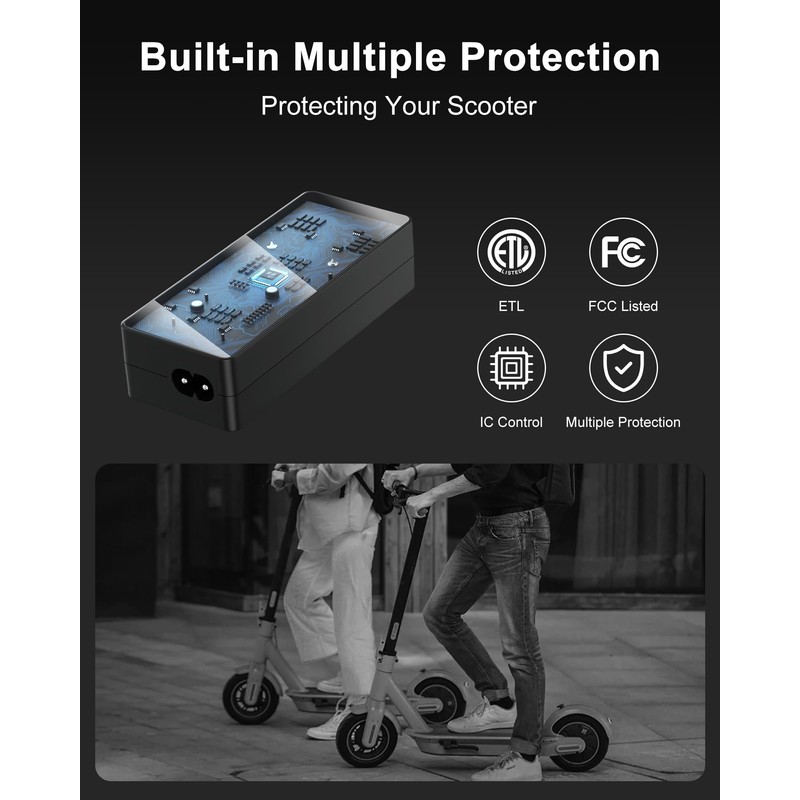 VHBW 42V Replacement for Maxshot Electric Scooter Charger Compatible with