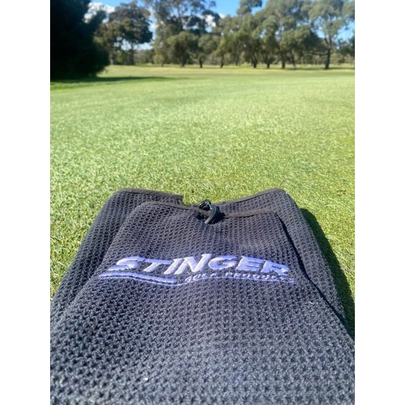 Stinger Golf Microfibre Towel: Premium Accessory for Clean and Safe
