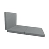 Danfuton Gray Trifold Foam Bed, Shikibuton, Folding Ottoman Mat Sit