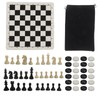Chess Checkers Set 13.8in Board 2 in 1 Anti Slip