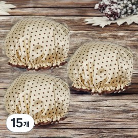 Three Sun Perm Dye Towel Waterproof Double Shower Hair Cap 15 Gold Dots / 쓰리썬 파마약 염색용타올 방수 이중 샤워 헤어캡 15개 골드도트