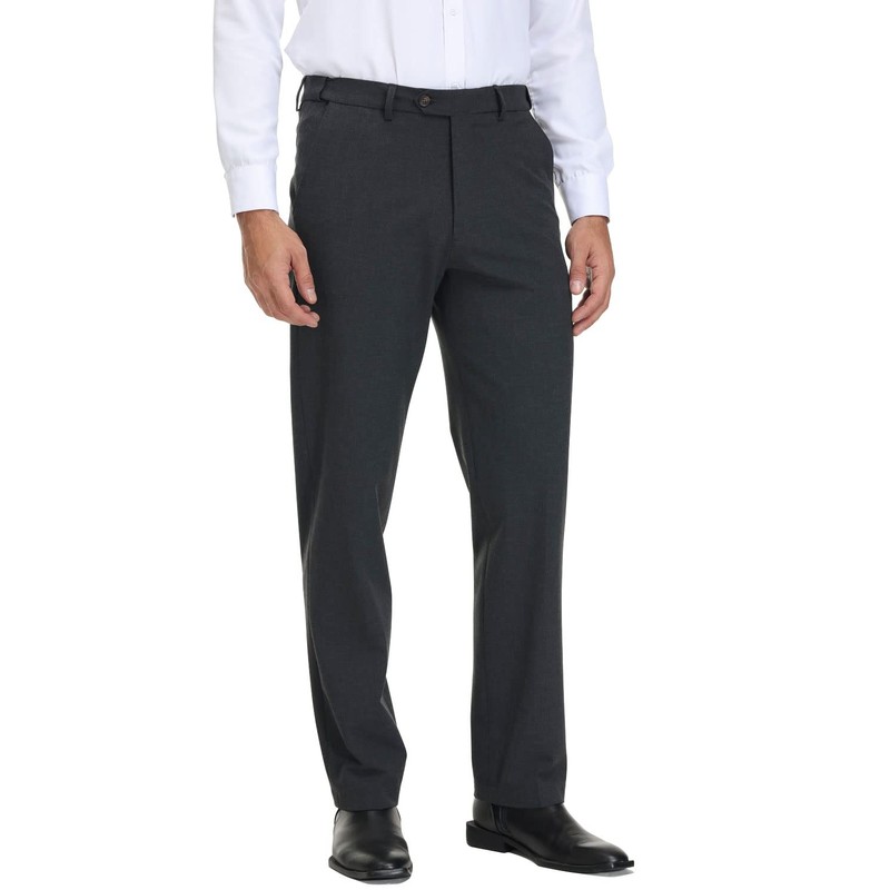 Soojun Men's Modern Fit Expandable Waist Premium Comfort Dress Pant,