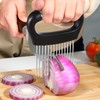 Stainless Steel Onion Holder Upgraded Onion Cutter for Slicing Meat