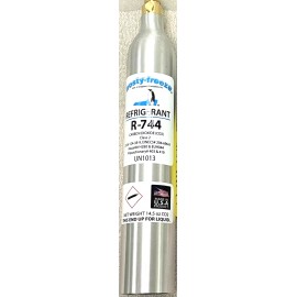 Frosty-Freeze Refrigerants R744 Refrigerant, Carbon Dioxide, CO2, UN1013, Class 2, 14.5 oz. CGA320 Adapter