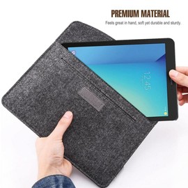 VOANZO 13-13.3 Inch Laptop Sleeve Bag Felt Laptop Bag with Extra Storage Bag Ultra Light Slim Notebook Computer Tablet Case Cover Briefcase Black