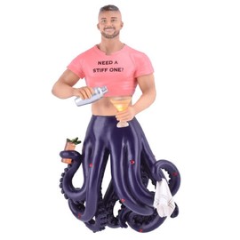 December Diamonds 55-55415 Octopus Merman, Stiff One Hanging Ornament