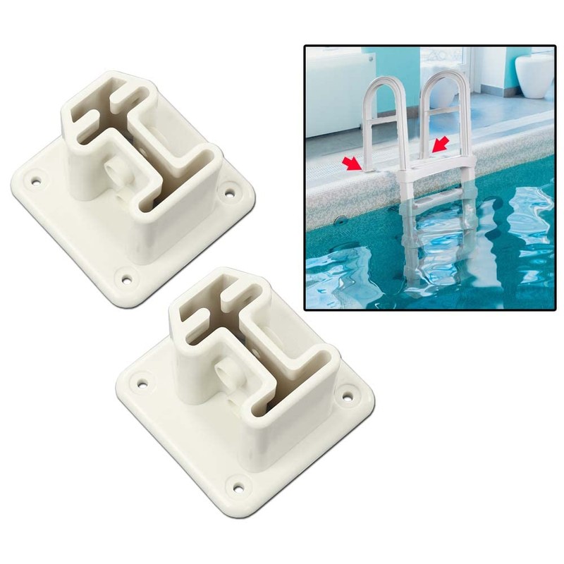 G-PLUS Ladder Flanges Compatible with Heavy Duty Resin in-Pool Above