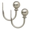Bali Blinds - Juego de Varillas Decorativas, Níquel Satinado, Holdback,