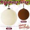 PullCrease 4 Pcs Large Velvet Christmas Balls 6 Inch Christmas