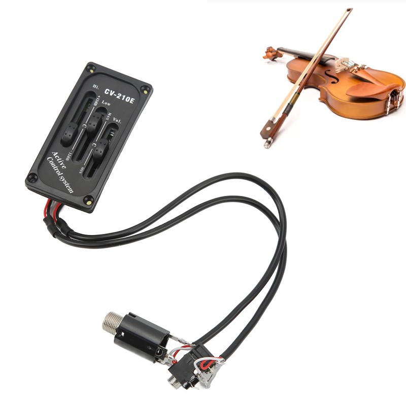 Violin Pickup Set Sound Quality Improvement Passive Tone Electric Violin