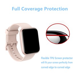Aemus Screen Protector Compatible for JeeJTek Smart Watch 1.83" (6 Pack) Clear TPU Soft Film Compatible for OYV TGW101 Screen Protector