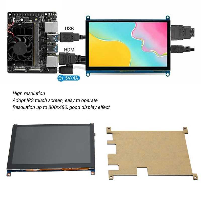 5 Inch IPS Touchscreen Monitor for RPi 800x480 HD Multimedia